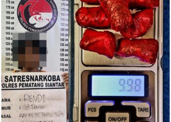 Ringkus Pemuda 18 Tahun, Polres Pematangsiantar Gagalkan Peredaran 8,59 Gram Ganja
