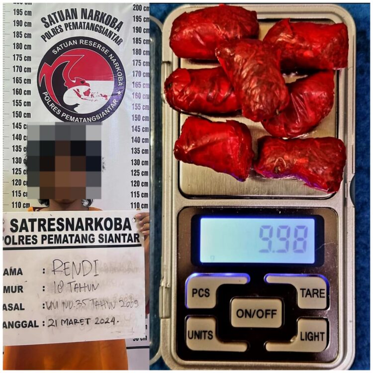 Ringkus Pemuda 18 Tahun, Polres Pematangsiantar Gagalkan Peredaran 8,59 Gram Ganja