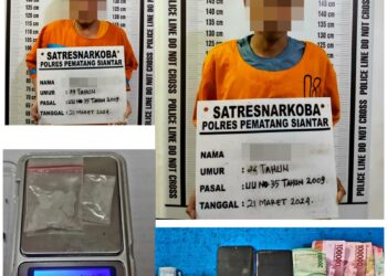 Duo Pengedar Narkoba Asal Simalungun Diringkus Polres Pematangsiantar