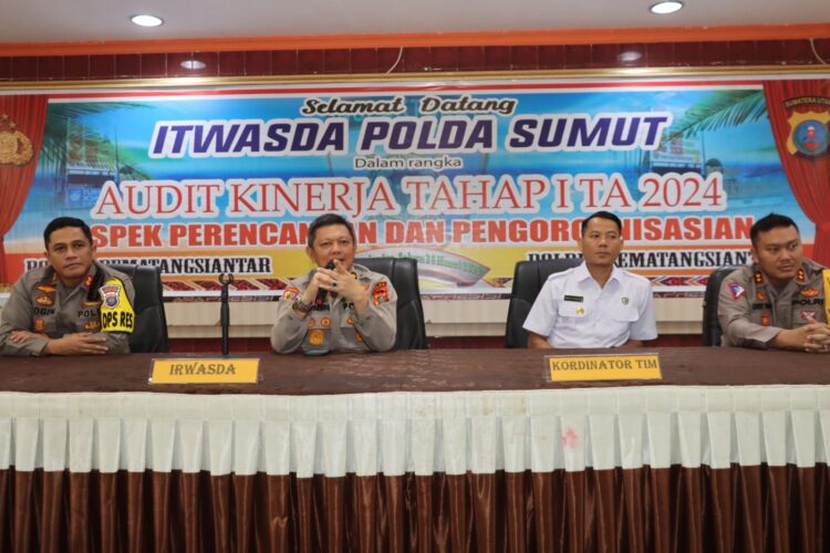 Kapolres Pematangsiantar Sambut Kunjungan Itwasda Polda Sumut Dalam Rangka Audit Kinerja Tahap II TA 2024