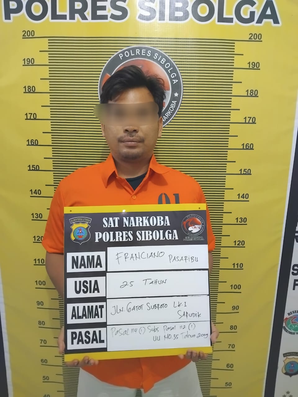 Warga Sarudik Miliki Sabu Ditangkap Polres Sibolga