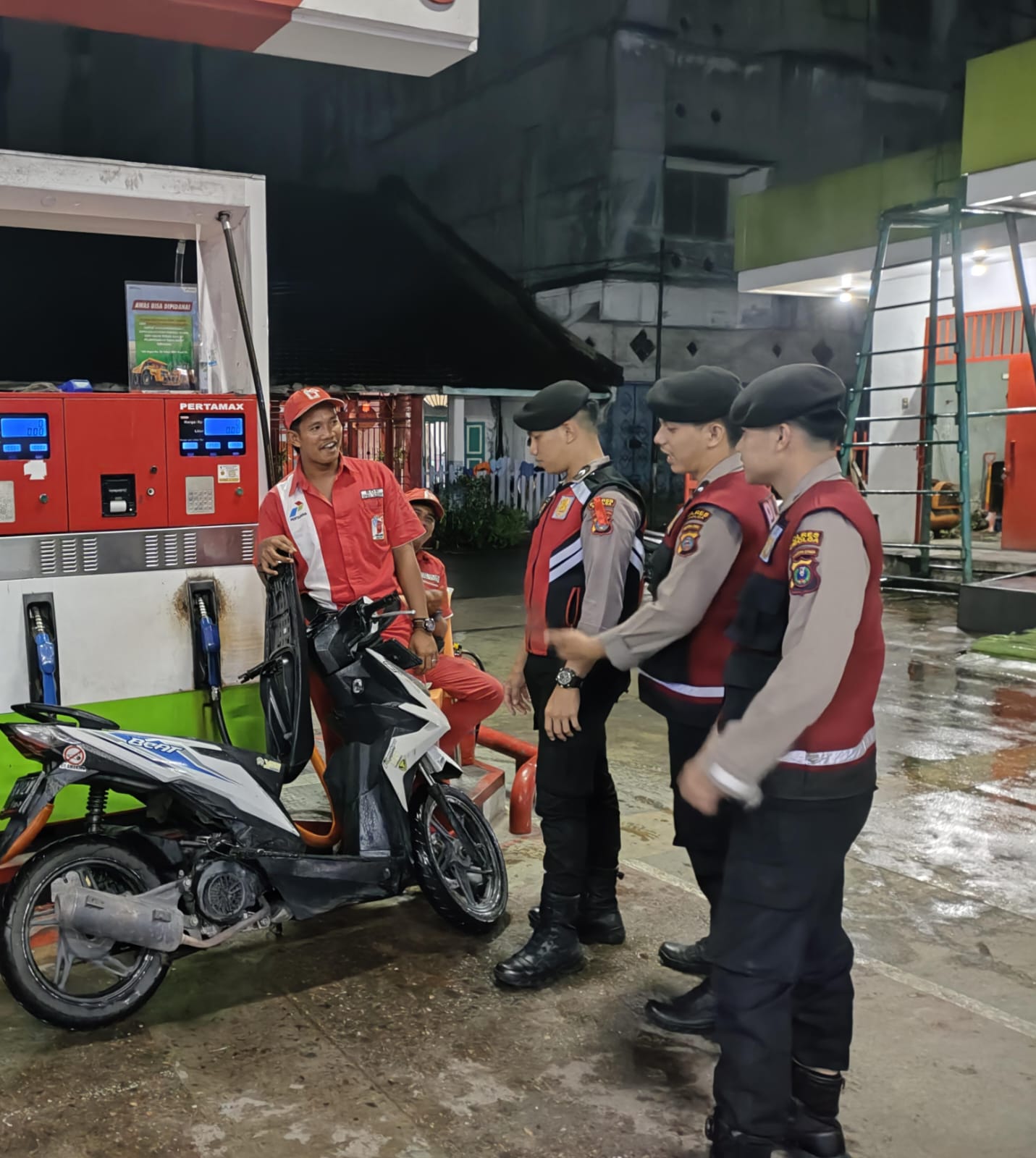 Cegah SPBU Nakal, Polres Sibolga Cek SPBU Di Sibolga Jelang Mudik Lebaran 2024