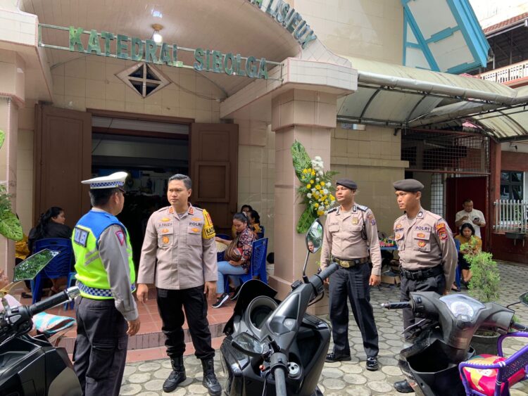 Berikan Rasa Aman Di Gereja, Polres Sibolga Laksanakan Pengamanan Perayaan Hari Paskah