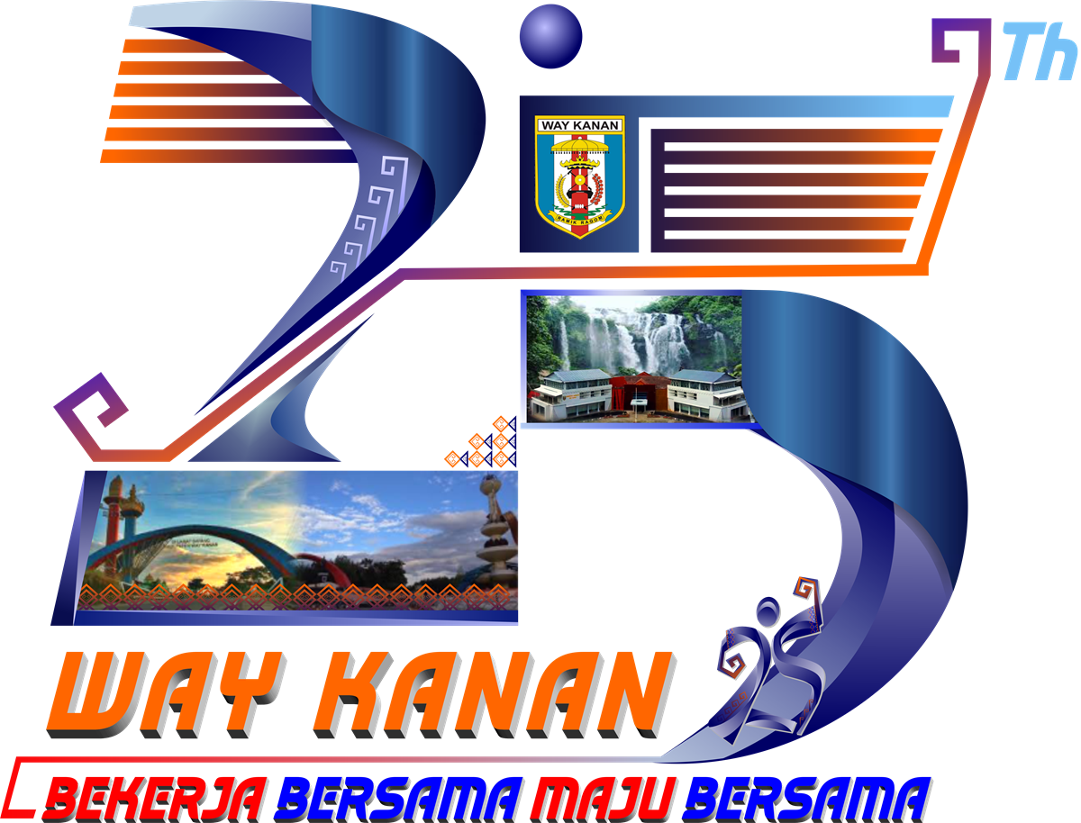 Logo Resmi dan Tema “Bekerja Bersama, Maju Bersama” Peringati HUT ke-25 Kabupaten Way Kanan