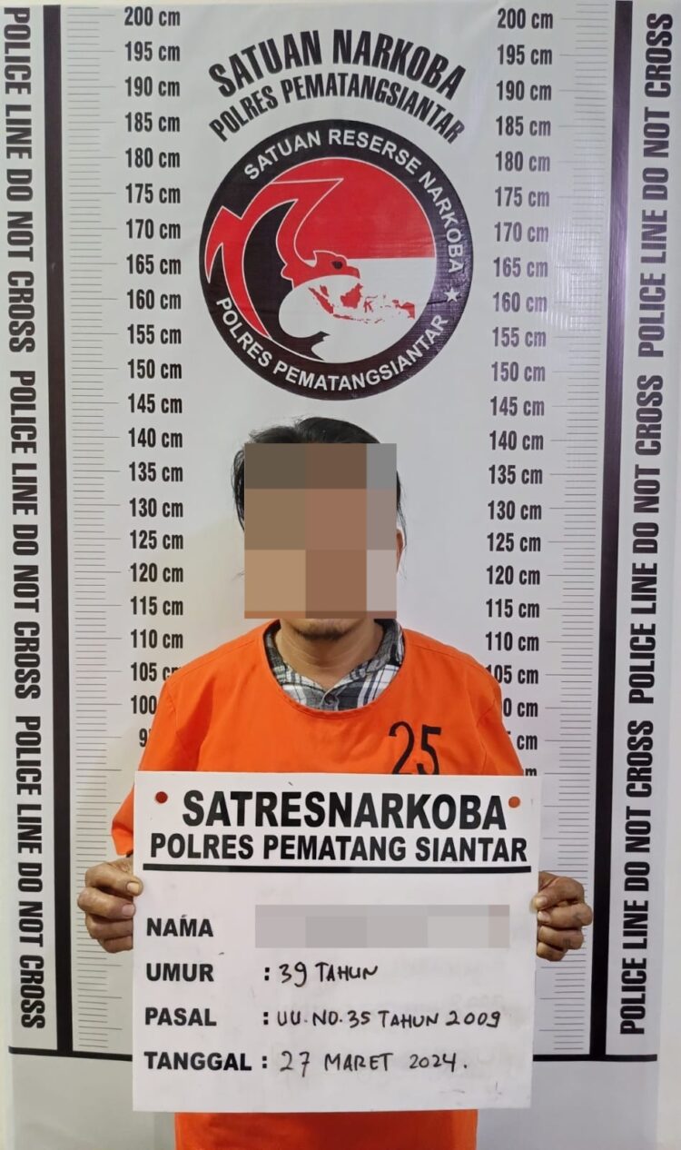Polres Pematang Siantar Ringkus Residivis Bawa Sabu Di Perumahan BTN