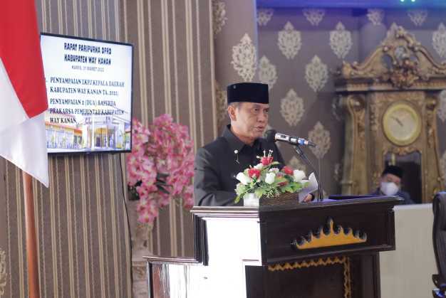 Wabup Ali Rahman Sampaikan LKPj Kepala Daerah Kabupaten Way Kanan Tahun 2023