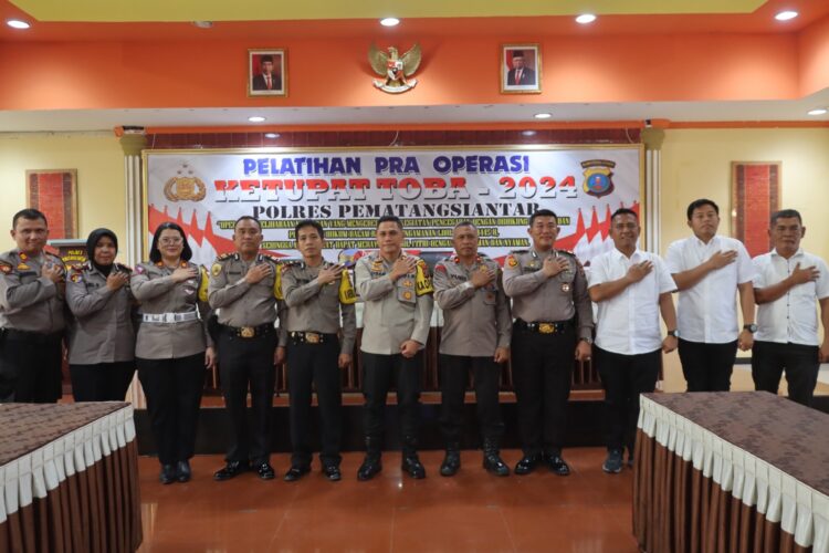 Polres Pematang Siantar Laksanakan Pelatihan Pra Operasi Ketupat Toba 2024