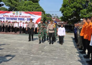 Polres Pematangsiantar Laksanakan Apel Gelar Pasukan Operasi Kepolisian Terpusat Ketupat Toba 2024