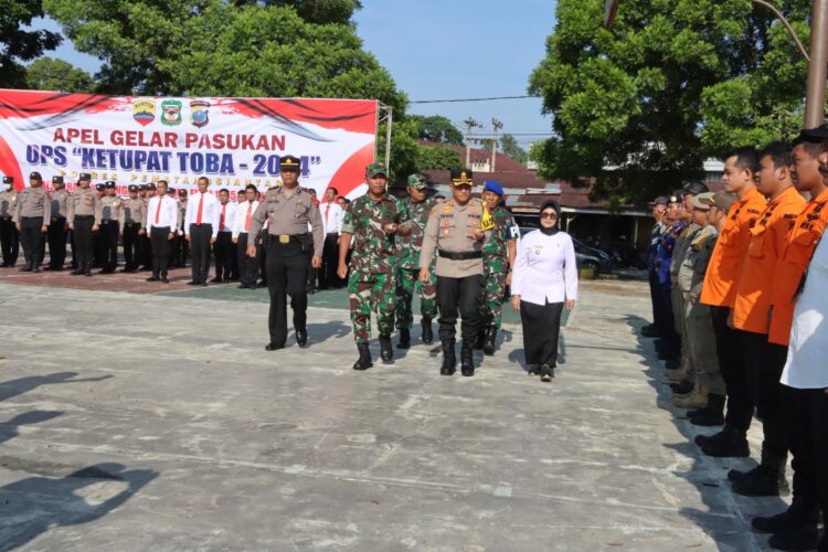 Polres Pematangsiantar Laksanakan Apel Gelar Pasukan Operasi Kepolisian Terpusat Ketupat Toba 2024