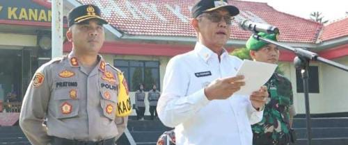 Amankan Mudik Lebaran, Polres Way Kanan Apel Gelar Pasukan Operasi Ketupat 2024