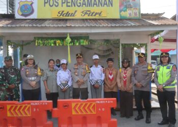 Kapolres Pematangsiantar Cek Kesiapan Awal Pos Yan dan Pos Pam  Pengamanan Ops Ketupat Toba 2024