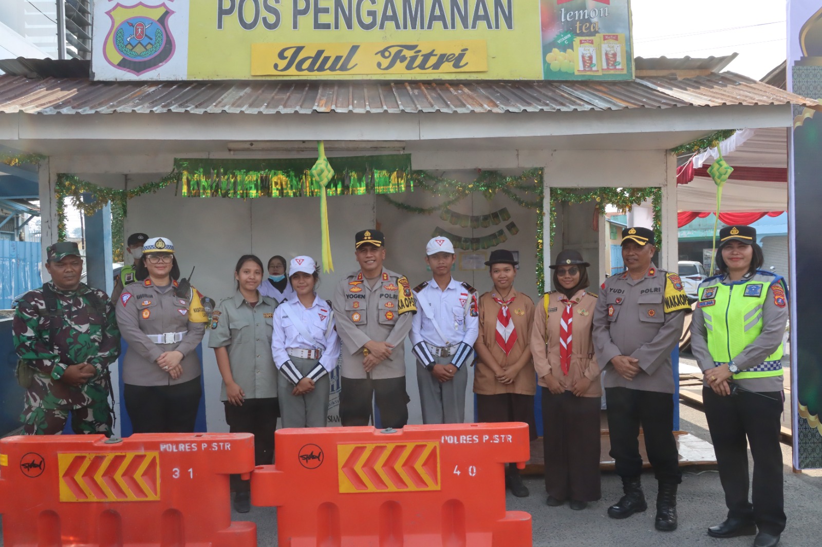 Kapolres Pematangsiantar Cek Kesiapan Awal Pos Yan dan Pos Pam  Pengamanan Ops Ketupat Toba 2024