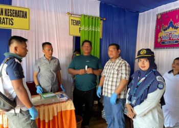 Polres Tapteng test Urine Supir Awak Angkutan Darat Untuk Mudik Lebaran Ops Ketupat Toba 2024