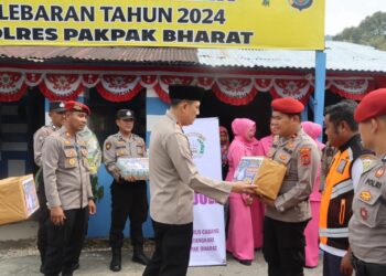 Kapolres Pakpak Bharat AKBP Lakukan Pengecekan Kesiapan Pos Pam dan Pos Yan Ops Ketupat Toba Tahun 2024