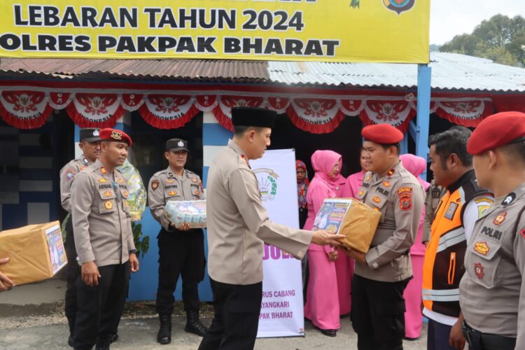 Kapolres Pakpak Bharat AKBP Lakukan Pengecekan Kesiapan Pos Pam dan Pos Yan Ops Ketupat Toba Tahun 2024