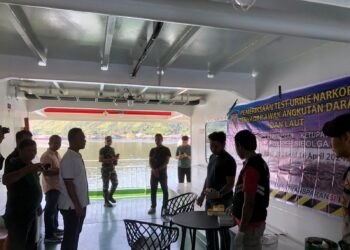 Setelah Angkutan Darat, Polres Sibolga Tes Urine Awak Angkutan Laut