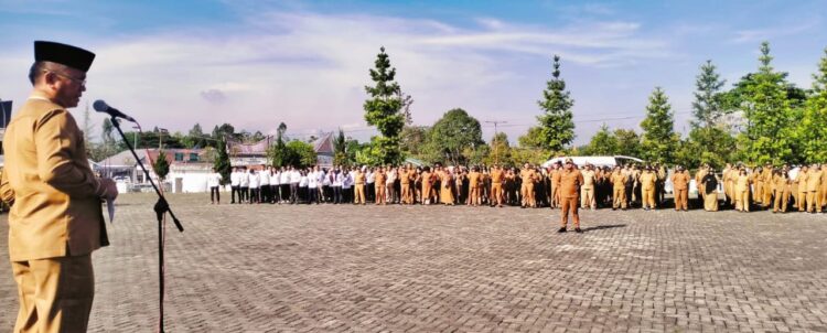 Pasca Cuti Bersama Idul Fitri, ASN Pemkab Simalungun Melaksanakan Apel Gabungan
