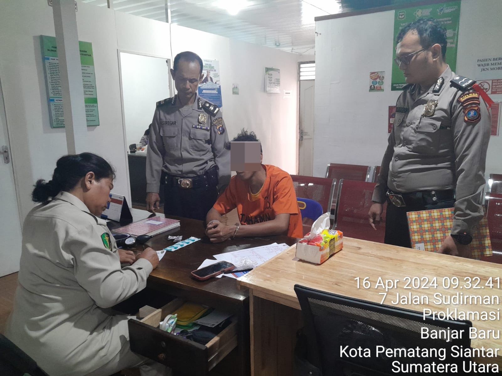 Bentuk Pelayanan Prima Kepolisian Dokkes Polres Pematangsiantar Cek Kondisi Kesehatan Tahanan