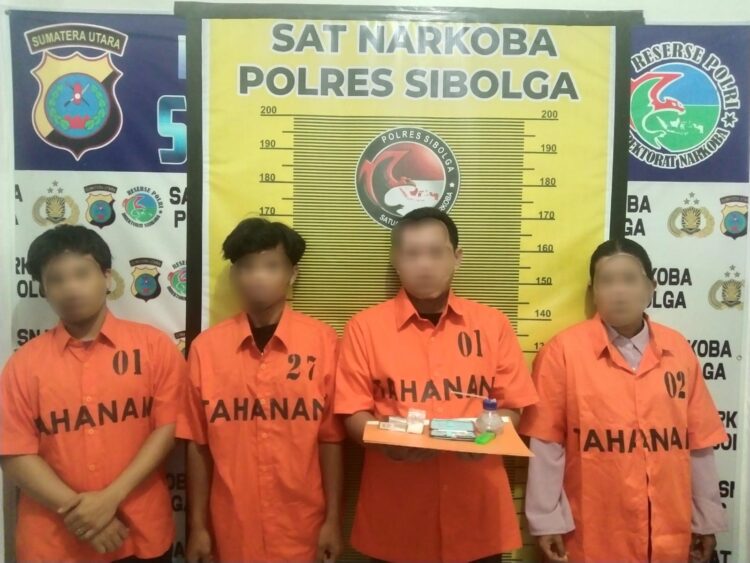 4 Warga Sibolga Pengguna Narkoba Diringkus Tim Opsnal Polres Sibolga