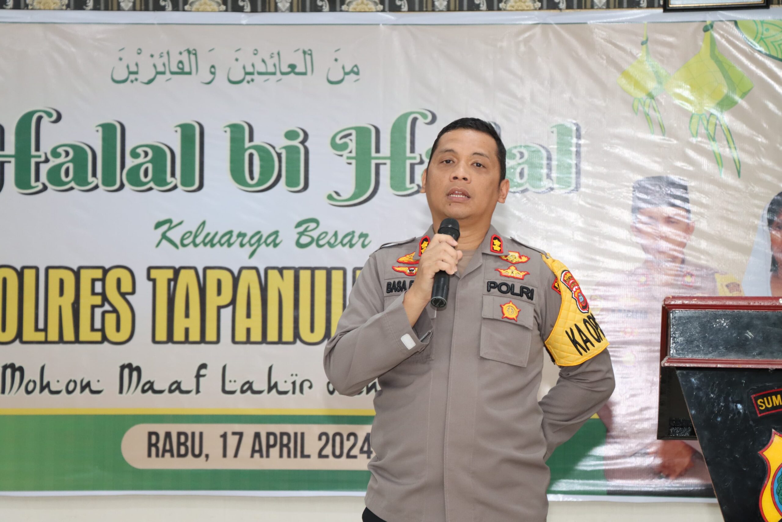 Pererat Kebersamaan Polres Tapteng Gelar Halal Bihalal Rayakan Idul Fitri 2024