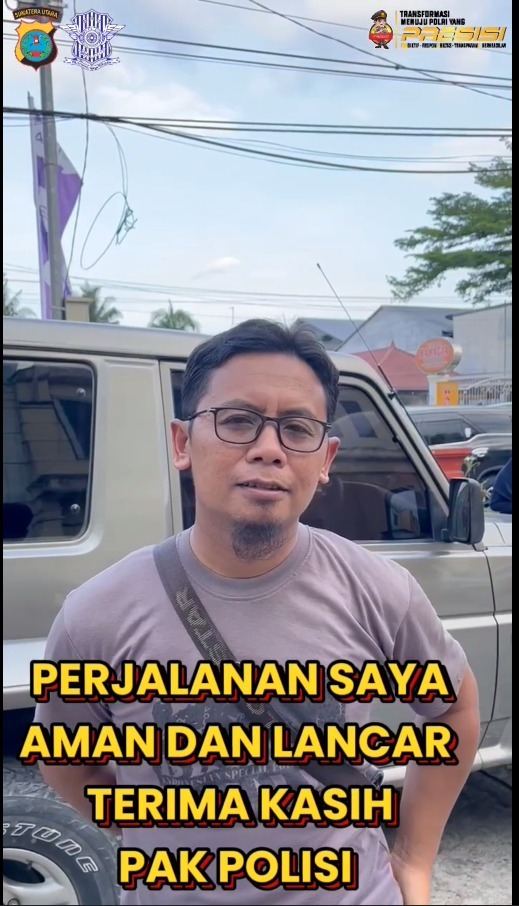 Puas Dengan Layanan Polres Pematangsiantar, Pemudik Ucapkan Terima Kasih 