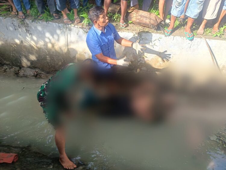 Korban Kecelakaan, Lawaden Purba Ditemukan Tewas di Saluran Irigasi Panei Tongah