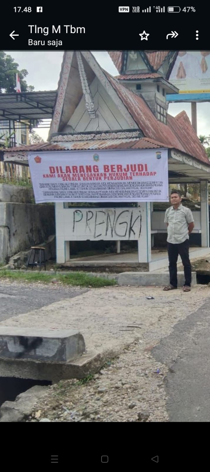 Polres Pakpak Bharat Pasang Spanduk Himbauan Stop Perjudian Polres Pakpak Bharat Pasang Spanduk Himbauan Stop Perjudian