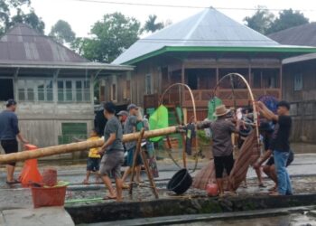 Pesta Budaya Sekura Pekon Canggu Diwarnai Aneka Hiburan Menarik