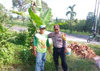 Bhabinkamtibmas Pematang Marihat Laksanakan Deteksi Dini Kepada Warga Manunggal Karya