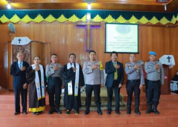 Kapolres Sibolga Rutin Memberi Pesan Kamtibmas Setiap Ibadah Minggu Di Gereja
