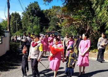 Polres Pakpak Bharat Sambut Kunker Kapolda Sumut