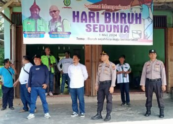 Pawai Peringatan Hari Buruh 2024  Tapanuli Tengah Dikawal Polres Tapteng