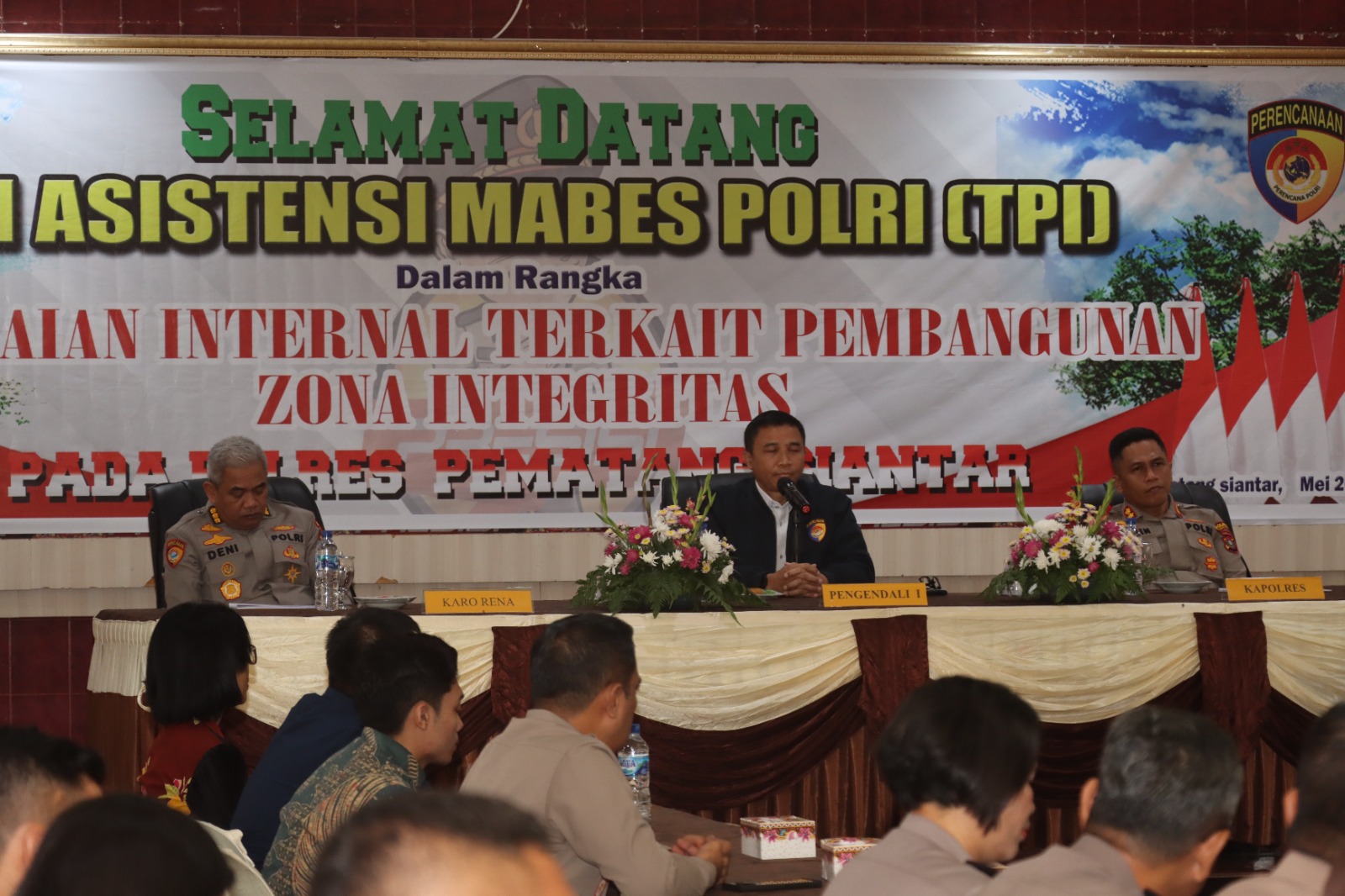 Kapolres Pematang Siantar Terima Kunjungan Tim Asistensi Mabes Polri Menuju WBK/WBBM tahun 2024