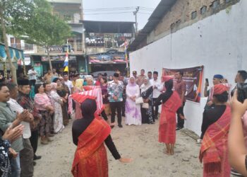 Sinergitas TNI-Polri Gelar Pengamanan Halal Bihalal Pemkab Sergai Bersama Masyarakat di Tiga Kecamatan
