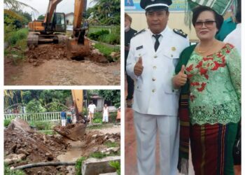 Gunakan Dana Pribadi, Pangulu Maligas Tongah Barlian Sinaga Bangun Dua Buah Plat Duiker 