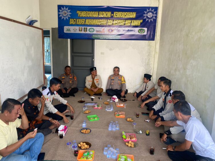 Edukasi Pilkada 2024 Damai, Kapolres Sambangi Pengurus Daerah Pemuda Muhammadiyah Way Kanan