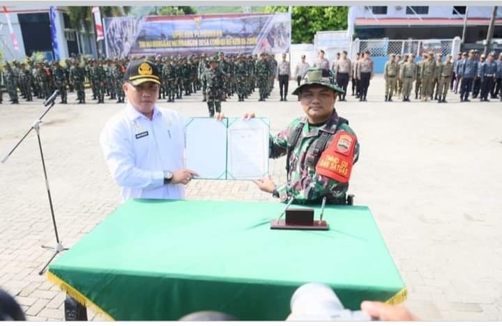 TMMD Ke-120 Wilayah Kodim 0211 TT Resmi Dibuka, Dandim 0211 TT Ucapkan Terima Kasih Kepada Pemkab Tapteng