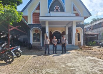 Personil Polres Sibolga Amankan Ibadah Kenaikan Isa Al-Masih