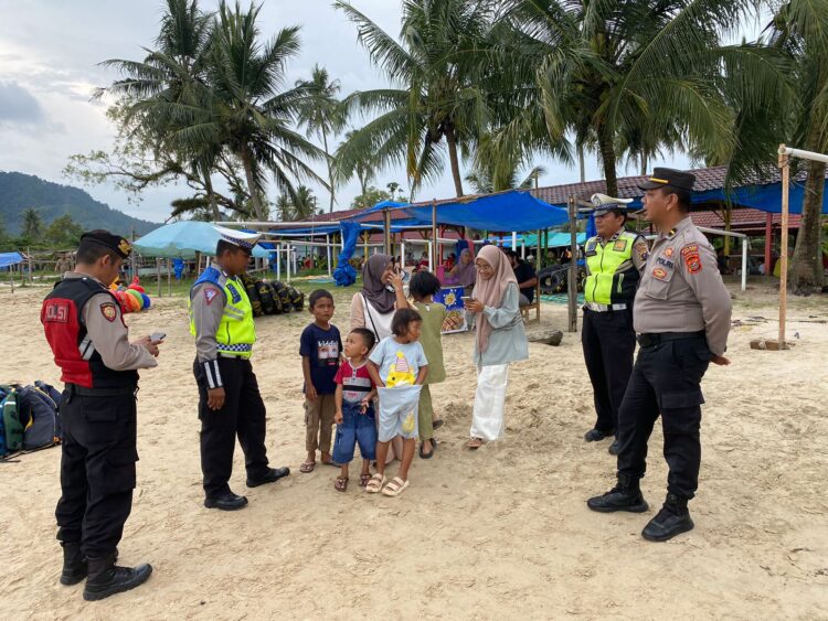 Polres Tapteng Pastikan Keamanan Objek Wisata Bagi Pengunjung