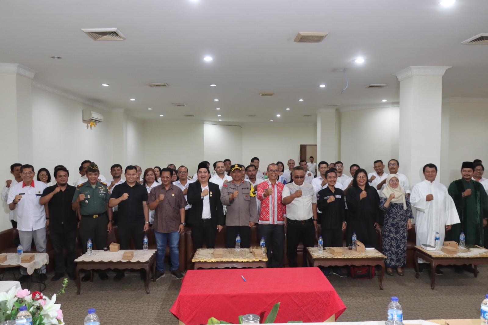 Polres Pematangsiantar Hadiri Pelantikan Anggota PPK Se-Kota Pematangsiantar