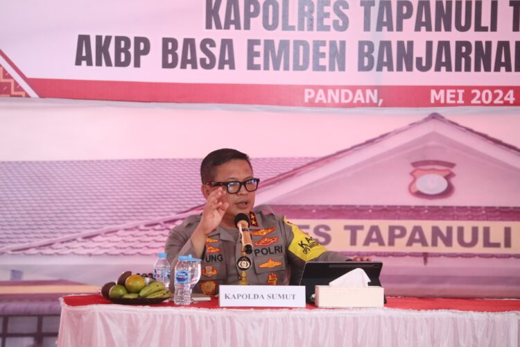  Pesan Kapolda Sumut, Polres Tapteng Harus Perangi Narkoba dan Jalani Tugas dengan Profesionalisme