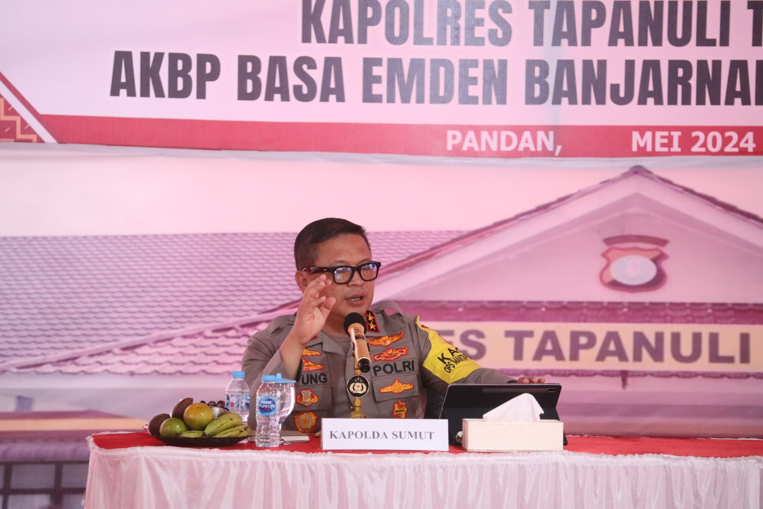  Pesan Kapolda Sumut, Polres Tapteng Harus Perangi Narkoba dan Jalani Tugas dengan Profesionalisme