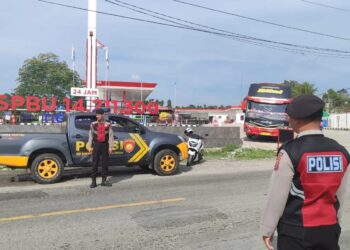 Polres Simalungun Amankan Arus Lalu Lintas di Jalur Wisata Saat Libur Akhir Pekan