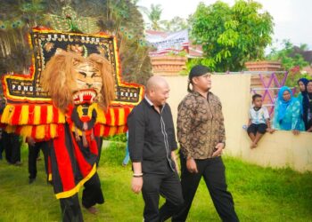 Disambut Reog Ponorogo, Nikson Nababan Dijamu Warga Jawa di Langkat