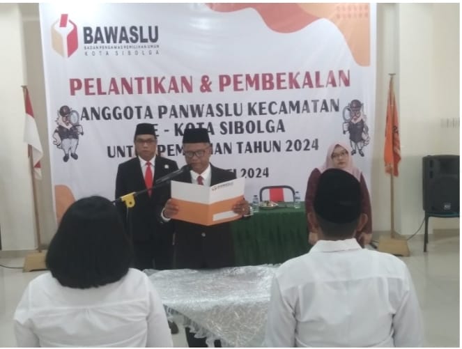 Panwaslu Kecamatan Resmi Dilantik Oleh Bawaslu Sibolga
