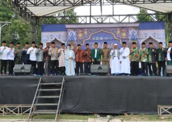 Kapolres Pematangsiantar Hadiri Tabligh Akbar Bersama 3 Ormas Islam Besar
