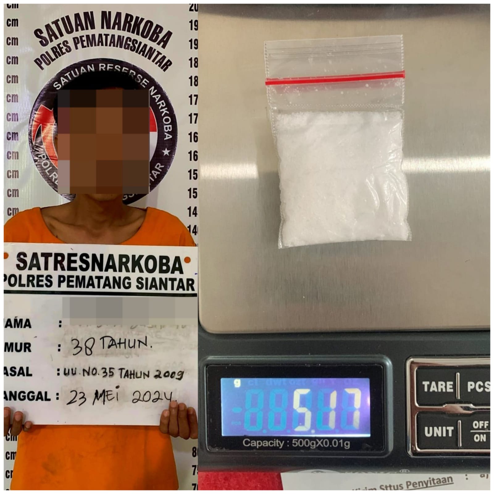 Pengedar Sabu Asal Simalungun Diringkus, Polres Pematangsiantar Sita Sabu 5,17 Gram Pengedar Sabu Asal Simalungun Diringkus, Polres Pematangsiantar Sita Sabu 5,17 Gram