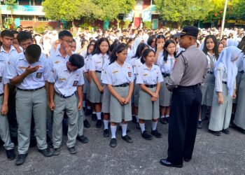 Di YP Teladan, Sat Binmas Polres Pematangsiantar Sampaikan Himbauan Kenakalan Remaja