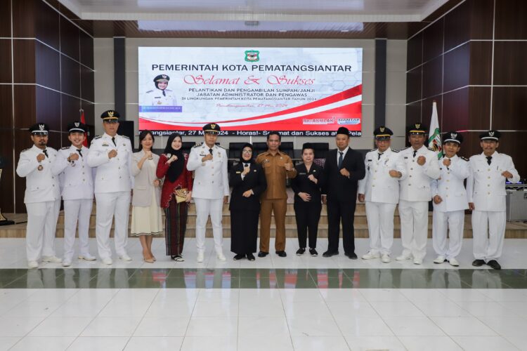 Wali Kota dr Susanti Ambil Sumpah/Janji 46 Pejabat Administrator dan Pengawas di Lingkungan Pemko Pematangsiantar