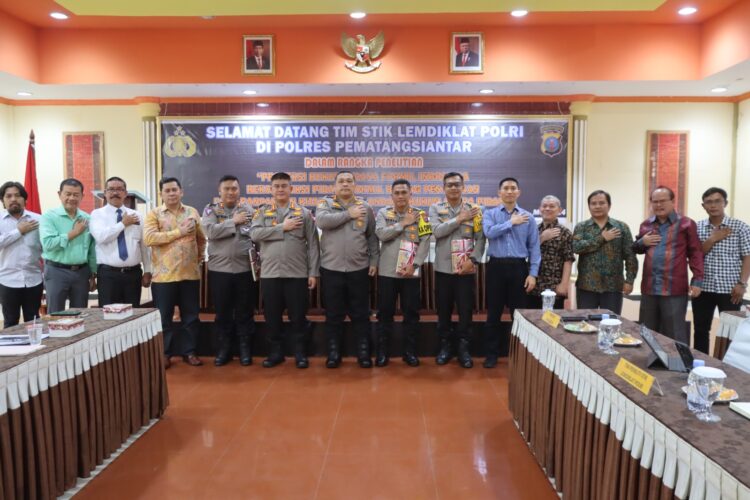 Polres Pematangsiantar Menerima Kunjungan Tim Penelitian STIK Lemdiklat Polri